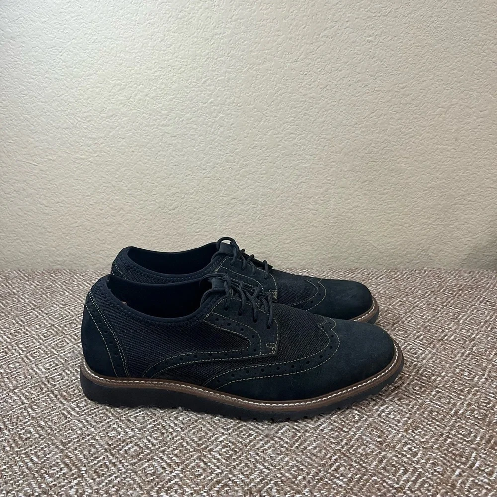 J. MURPHY BY JOHNSTON & MURPHY WINGTIP LACEUP OXFORD COMFORT SHOES SIZE 9.5 EUC